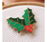 Caterpillar Cross Stitch Needle Minder - Holly for Cross Stitch, Sewing, Embroidery and Needlework Accessories, Enamel and Magnetic