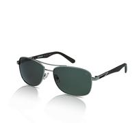 Caterpillar CTS-8023 Men's Sunglasses 002P Matte Silver/Solid Green Polarised
