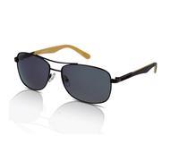 Caterpillar CTS-8023 Men's Sunglasses 004P Matte Black/Solid Smoke Polarised
