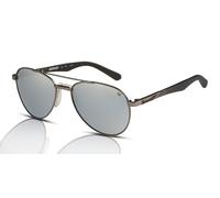 Caterpillar CTS-8025 Men's Sunglasses 005P Matte Gunmetal/Silver Flash