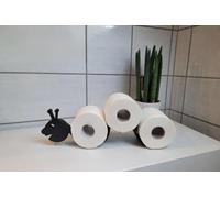 Caterpillar Design Toilet Roll Holder, 3D Print Plastic, Decorative Toilet Paper Storage for Bathroom, Black