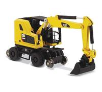 Caterpillar Diecast Masters 85612 - Pelle mobile M323F + accessoires, en boîte métallique, échelle 1:87, env. 9,5 x 3,4 x 4,6 cm, 14+, pour modélisme ferroviaire et collectionneurs