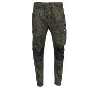 Caterpillar Dynamic Men Black Cargo Slim-Fit Stretch Work Trousers