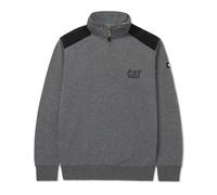Caterpillar Essential 1/4 Zip Polyester Men's Grey Sweatshirt S