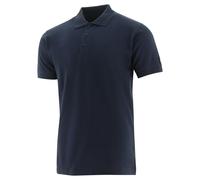 Caterpillar Essentials Polo Shirt Navy 3 Button front placket, Sideseam vent f