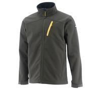 Caterpillar Essentials Shell Jacket Army Moss Front zip closure with logo pull