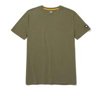 Caterpillar Essentials Short sleeve T shirt Marsh Rib knit collar, Tagless bac