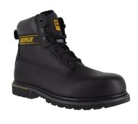 Caterpillar Work Boots Holton SB – Men's Steel Toe Lace-Up, Black Size 8