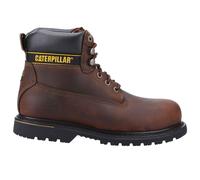 Caterpillar Work Boots Holton 12807 SB Steel Toe Cap Lace-Up Brown Men's