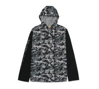 Caterpillar Hooded Long Sleeve Cotton Men's Grey t-Shirt XXL