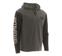 Caterpillar Hooded Long Sleeve Tee Dark Shadow