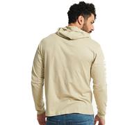 Caterpillar Hooded Long Sleeve Tee Peyote Longsleeve offers UPF 50 sun protect