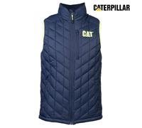 Caterpillar Insulated Vest Lightweight Warm Workwear Gilet Blue S-XXL