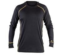Caterpillar Long Sleeve Thermo Shirt, Moisture Absorption, Comfort Warmth (Black, L)