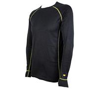 Caterpillar Long Sleeve Thermo Shirt, Moisture Absorption, Comfort Warmth (Black, M)