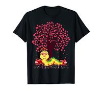 Caterpillar Lover Heart Tree Caterpillar Valentine's Day T-Shirt