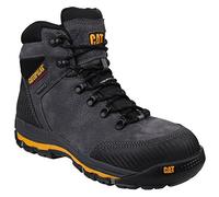 Caterpillar Men's 'Munising' Leather Safety Boots in Grey | Size: 9 Caterpillar Grey 9