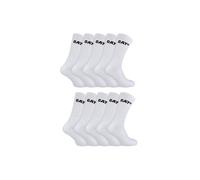 Caterpillar Men's 10 Pairs Performance Work Durable Cotton Socks in White | Size: 6-9 Caterpillar White 6-9