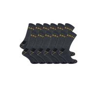 Caterpillar Men's 12 Pack Heavy Duty Work Socks for Steel Toe Boots in Grey | Size: 3-5 Caterpillar Grey 3-5