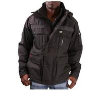 Caterpillar Men's Big and Tall Heavy Insulated Parka Regular and Big & Tall Sizes Black 4X Large