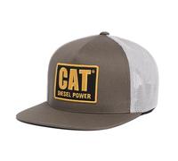 Caterpillar Men's Diesel Power Flat Bill Cap Baseball, Dark Earth, One Size