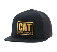 CAT Men's Diesel Power Flat Bill Cap Baseball, Black, One Size