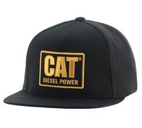 Caterpillar Men's Diesel Power Flat Bill Cap, Black, One Size