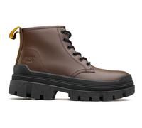 Caterpillar Mens Hardwear Mid Boots - Brown Leather - Size UK 8