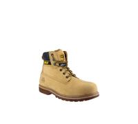 Caterpillar Men's 'Holton S3' Goodyear Welted Safety Boots in Camel | Size: 10 Caterpillar Camel 10