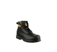 Caterpillar Men's 'Holton S3' Leather Safety Boots in Black | Size: 6 Caterpillar Black 6
