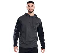 Caterpillar Men's Hooded Banner Long Shirts with UPF 50 Protection, Moisture Control and Cat Logo on Sleeve T, Dark Shadow Black, 4XL Big