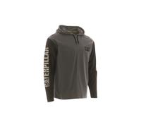 Caterpillar Workwear 1510425 Hooded Long Sleeve Tee Dark Shadow L Colo L