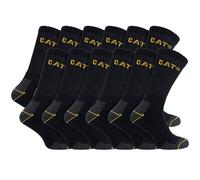 (3-5, Navy) Caterpillar - 12 Pack Unisex Heavy Duty Work Socks for Steel Toe Boots