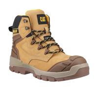 Caterpillar Mens Striver Leather Safety Boots (12 UK) (Black/Honey/Yellow)