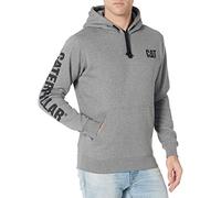 Caterpillar Men's Trademark Banner Hooded Sweatshirt, Dark Heather Grey, 4XL