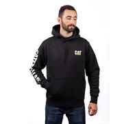 Caterpillar Men's Trademark Banner Hooded Sweatshirt in Black | Size: XL Caterpillar Black XL