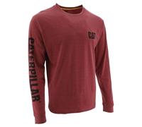 Trademark Banner Long Sleeve T-Shirt Caterpillar Red XXXL