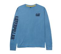 Men's Caterpillar Mens Trademark Banner Long-Sleeved T-Shirt - Blue/Green - Size: 46/Regular