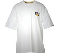 Caterpillar Men's Trademark T-Shirt (Regular and Big & Tall Sizes), White, XL
