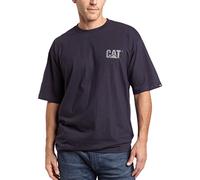 Caterpillar Men's Trademark T-Shirts with Shape-Retention Rib Trim Spandex, Tagless Neck, and Cat Logo on Left Chest T-Shirt
