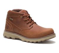 Caterpillar Mens Waterproof Ankle Boots Cat Elude Leather Brown Wide Fit Size 7-