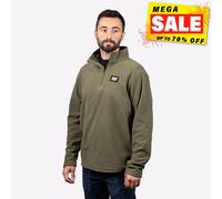 Caterpillar Cat Microfleece Quarter Zip - Chive - Small