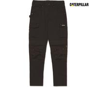 Caterpillar Nexus Black Trousers Durable Utility Workwear Tool Pockets 30"-42"