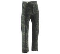 Caterpillar Operator Flex Trousers Night Camo, 32" Leg - Belt loops fit a 2.25inch (57mm) belt, Stretch panels in back of knees for added comfort and range motion