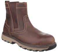 Caterpillar Pelton Mens Steel Toe/Midsole Safety Pull On Dealer Boots