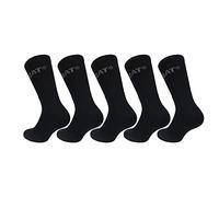 Caterpillar Performance Socks 5 pairs of men's socks, excellent quality cotton yarn, terry insole and instep, reinforced toe and heel (Black, 9-11)