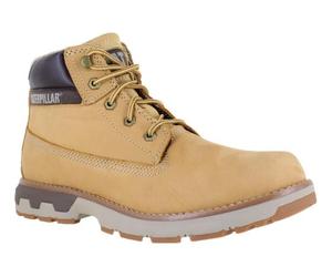 Caterpillar Persue Mid Mens Honey Casual Lace Up Leather Ankle Boots