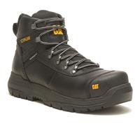 Caterpillar Men’s Pneumatic 2.0 Safety Boots - Waterproof Leather, Steel Toe, Puncture Resistant Midsole, Shock Absorbing Work Boot, Black, 10 UK Size
