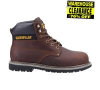 'Powerplant S3' Leather Safety Boots Caterpillar Brown 6