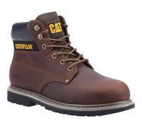 Caterpillar Workwear Powerplant S3 GYW Safety Boot Brown Size: UK10 Co UK10 - EU44 - US11
